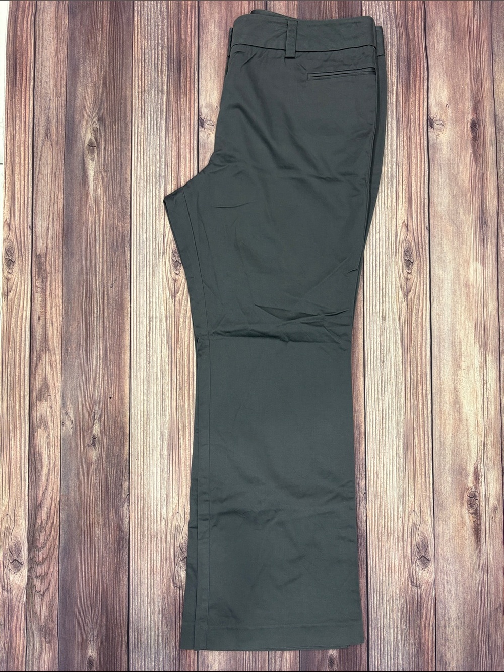 NWOT New York & Company Women's Straight-Leg Chinos in Charcoal Gray